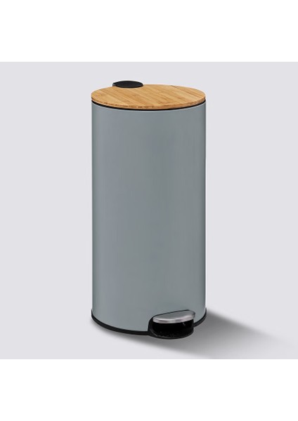 Çöp Kovaları Simply Smart Bambou 30 Lt Metal Antrasit