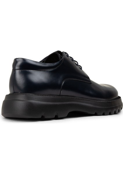 Erkek Lacivert Hakiki Deri Günlük Ayakkabı - 01934MLCVE01 fiyatları