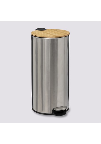 Çöp Kovaları Simply Smart Bambou 30 Lt Metal Inox
