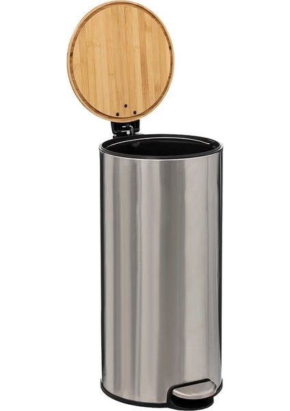 Çöp Kovaları Simply Smart Bambou 30 Lt Metal Inox