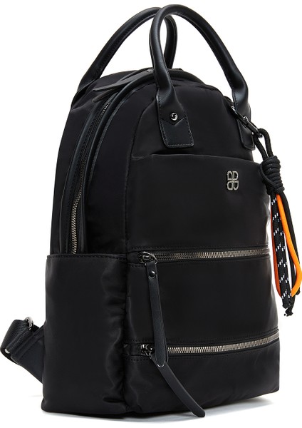 Kadın Siyah Kumaş Sırt Çantası 25WBD25016F fırsatları