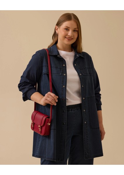 Gala-Xi Büyük Beden Jean Kap 10002522214002 Lacivert