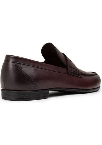 Erkek Bordo Hakiki Deri Loafer Ayakkabı - 01538MBRDC01 modelleri