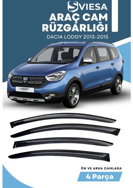 Dacıa Lodgy 2013-2015 Uyumlu Oto Camlara Özel Ölçü Cam Rüzgarlığı Rüzgarlık