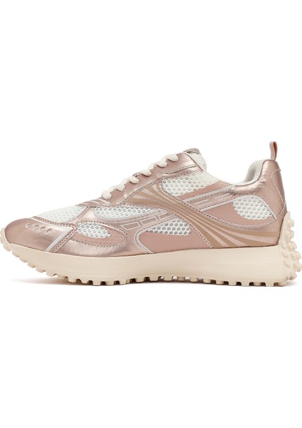 Kadın Pembe Bağcıklı Kalın Tabanlı Sneaker 25AFD430514 fiyatları