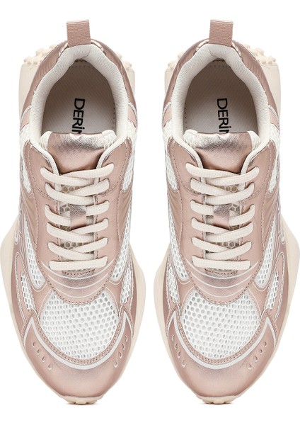 Kadın Pembe Bağcıklı Kalın Tabanlı Sneaker 25AFD430514