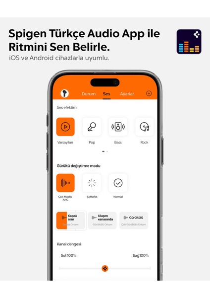 Audio TWS S10 Bluetooth Kablosuz Kulaklık - ANC Aktif Gürültü Engelleme + ENC 6 Mikrofon - 10mm Sürücü - 30 Saat Pil - iOS & Android EQ App Şeffaf & Gaming Mod iPX4 Siyah - ASD07886