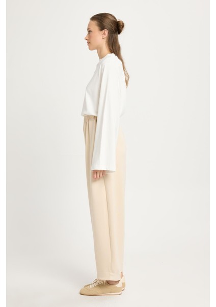 Kadın Taş Oversize Modal Kumaş Yumuşacık Pantalon 30004 fırsatları