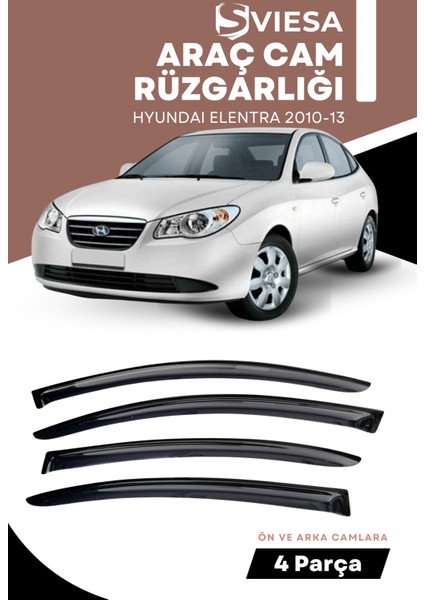 Hyundaı Elentra 2010-2013 Uyumlu Oto Camlara Özel Ölçü Cam Rüzgarlığı Rüzgarlık