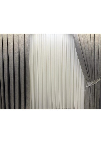 Nivemeshome Sumay 1/3 Sık Pileli Tül Perde Apm