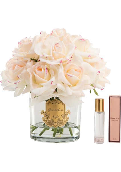 Krem Pembe 15 Gül Gold