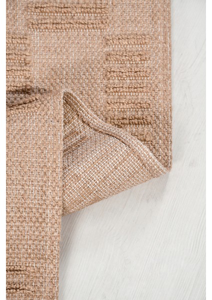 Novella Modern Halı Koleksiyonu | Tozumaz, Hasır Renk, Jüt Taban, Saçaklı Dekoratif Kilim indirimleri