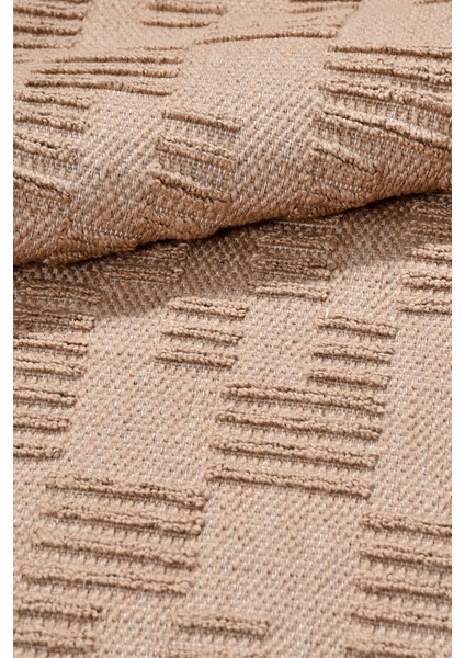 Novella Modern Halı Koleksiyonu | Tozumaz, Hasır Renk, Jüt Taban, Saçaklı Dekoratif Kilim