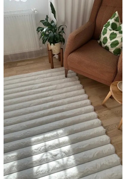 Linio Peluş Halı 7003 Bej