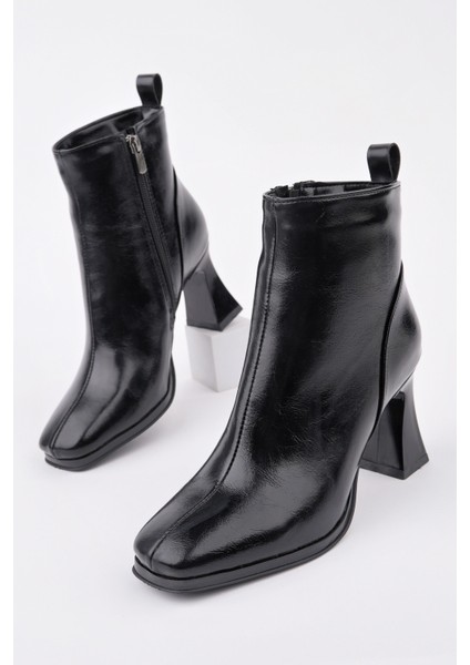Celina Küt Burun Fermuarlı Topuklu Kadın Bot modelleri