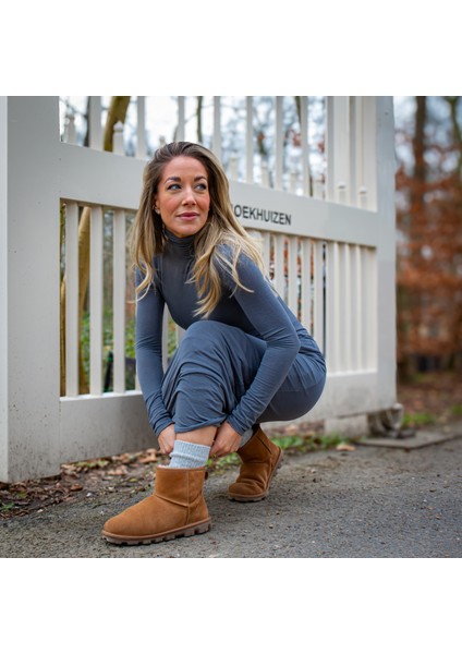 Kadın Kaşmir Yün Çorap - 2'li Paket Açık Mavi Bordo (Beden 36-41) indirimleri