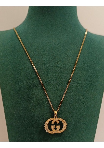 Lüks Gold Renk Figürlü Gösterişli Kolye fiyatları