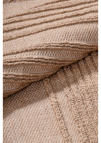 Novella Modern Halı Koleksiyonu | Tozumaz, Hasır Renk, Jüt Taban, Saçaklı Dekoratif Kilim