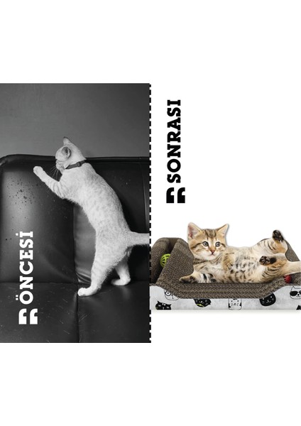 Karton Kedi Tırmalama Çantoplu 38*6*20 indirimleri