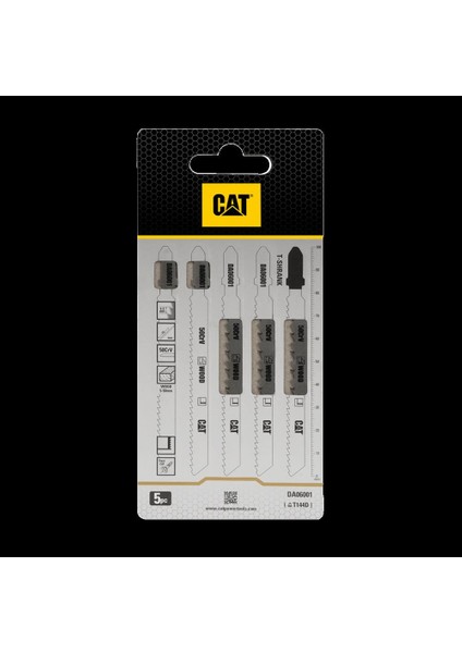 DA06001 5 Parça Profesyonel Ahşap Hızlı/kaba Kesim Dekupaj Testere Bıçağı, Ucu