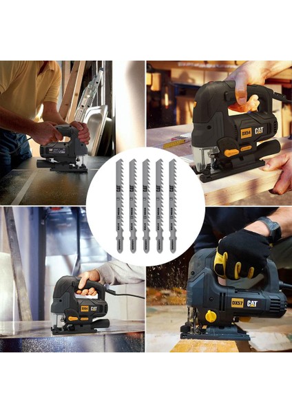 DA06001 5 Parça Profesyonel Ahşap Hızlı/kaba Kesim Dekupaj Testere Bıçağı, Ucu modelleri