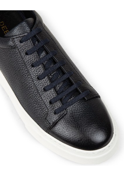 Erkek Hakiki Deri Lacivert Sneaker Ayakkabı - M2501MLCVP02 indirimleri