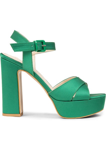 Kadın Yeşil Abiye Ayakkabı - K2023ZYSLM04