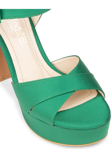 Kadın Yeşil Abiye Ayakkabı - K2023ZYSLM04 modelleri