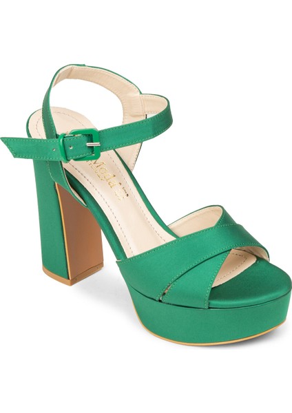 Kadın Yeşil Abiye Ayakkabı - K2023ZYSLM04 indirimleri