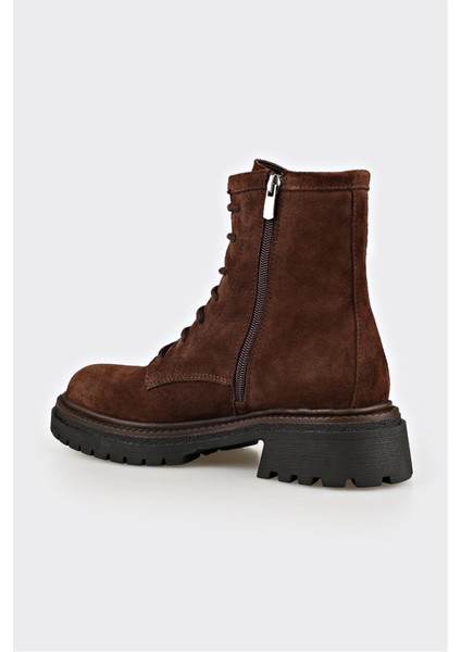 Kahve Deri Kadın Günlük Bot modelleri