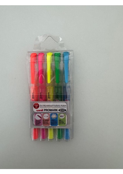 Fosforlu Kalem Promark Eye Cep Tipi 5 Li modelleri
