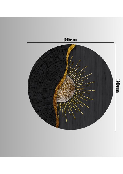 :temperli Cam Daire Tablo, Cam Tablo, Uv Baskı, CTT019