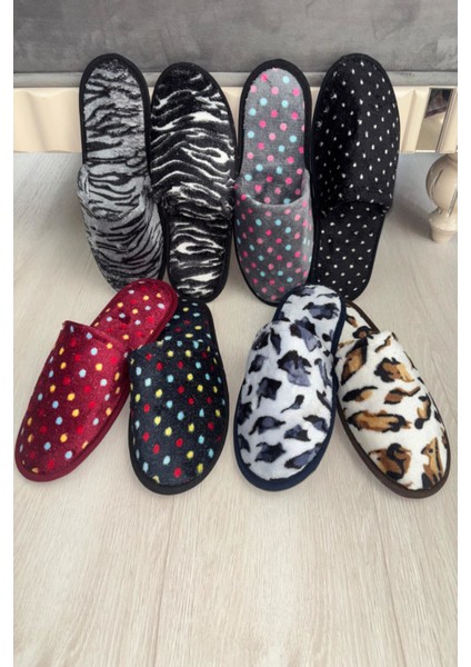 5'li Kadın Ev Terliği Misafir Bohça Çeyiz Halı Hediyelik Ucuz Kışlık Gündelik Ev Terliği modelleri