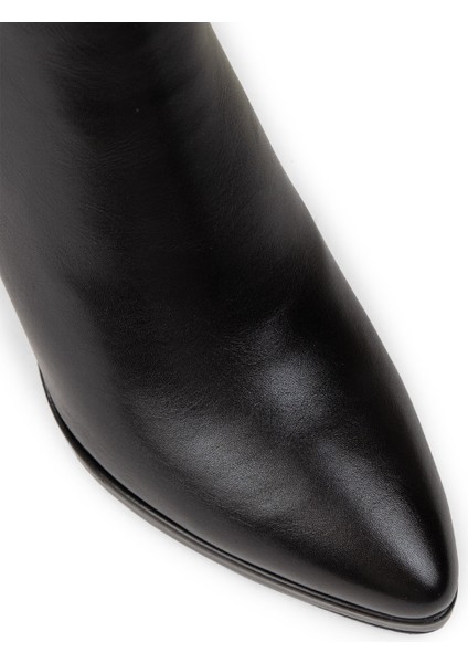 Kadın Siyah Fermuarlı Bot - K2549ZSYHC01 fırsatları