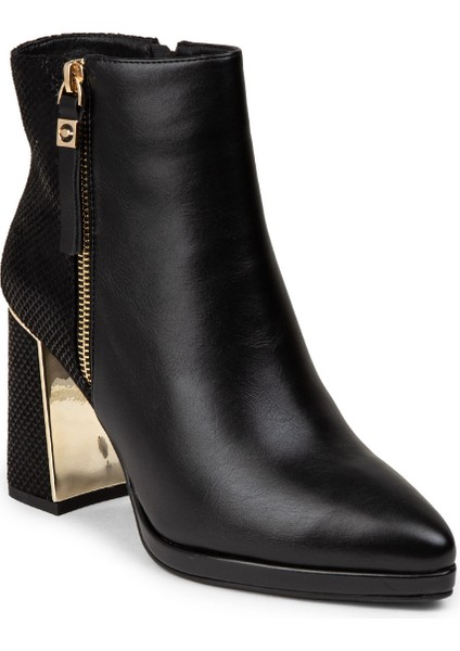 Kadın Siyah Fermuarlı Bot - K2549ZSYHC01 indirimleri