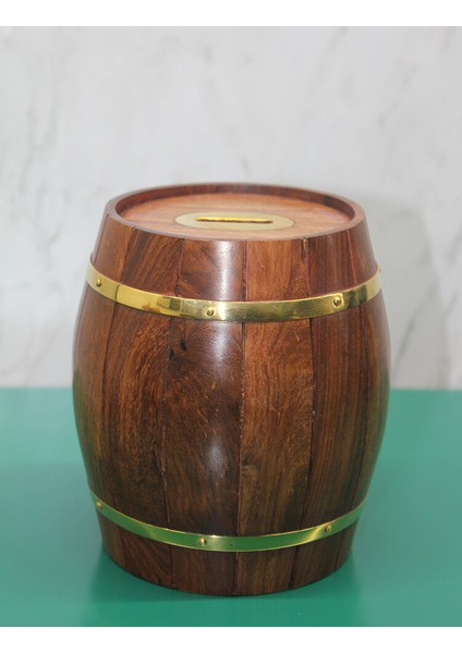 Pirinç Ahşap Fıçı Kumbara fiyatları