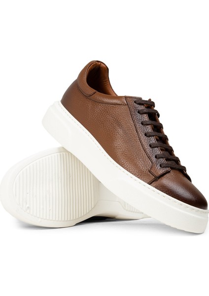 Erkek Hakiki Deri Taba Renk Sneaker Ayakkabı - M2501MTBAP03 fiyatları