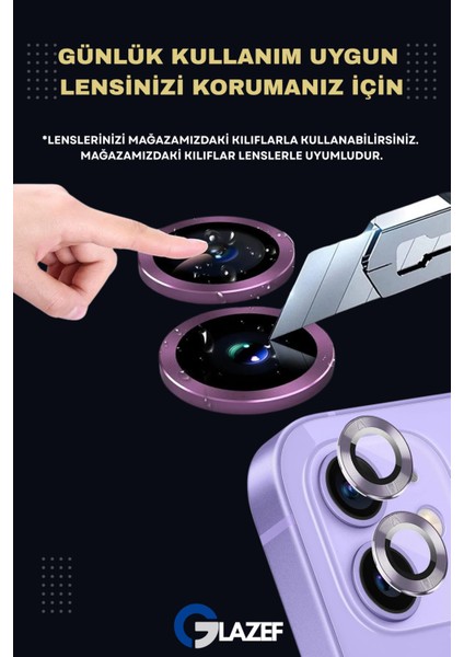 (Kaliteyi Bozmaz) Samsung S24 Ultra Uyumlu Safir Kamera Sarı Lens Koruyucu Takma Aparatlı Kolay Kurulum
