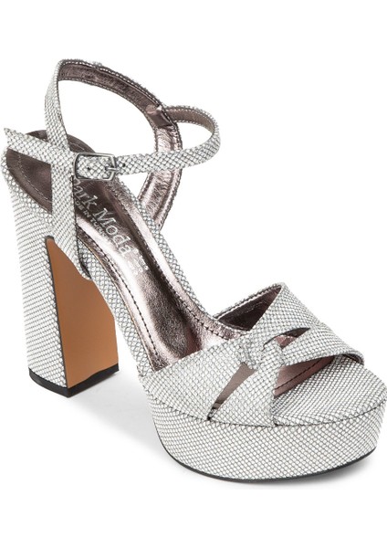 Kadın Gümüş Platform Topuk Abiye Ayakkabı - K2030ZSYHM02 indirimleri