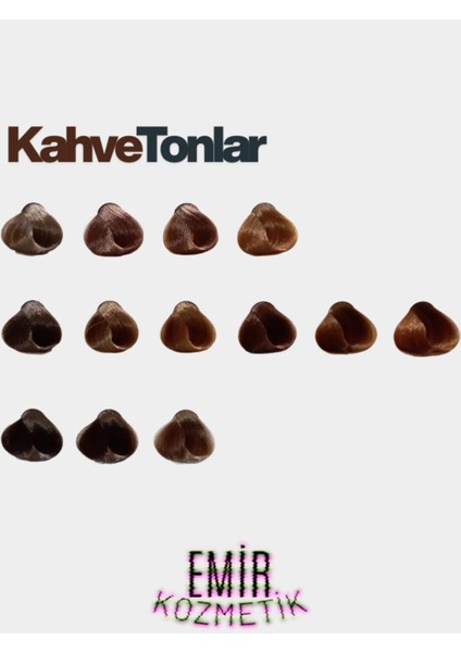 Düşük Amonyaklı Saç Boyası 60ML Mix Ton Gri fırsatları