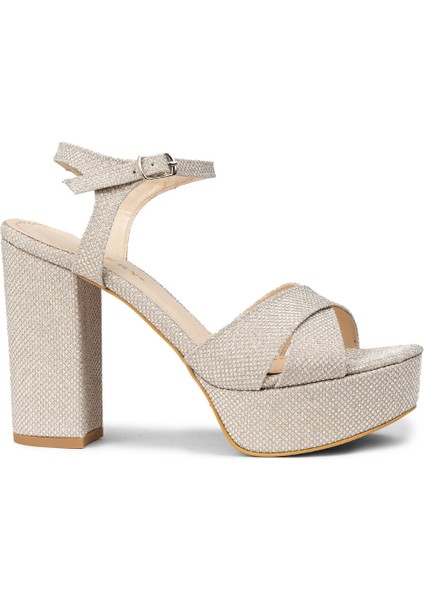 Kadın Rose Platform Topuklu Abiye Ayakkabı - K3026ZROSM01