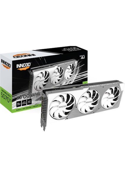 Geforce Rtx 5070 Tı X3 Oc Whıte 16GB Gddr7 256BIT Dlss 4 Ekran Kartı