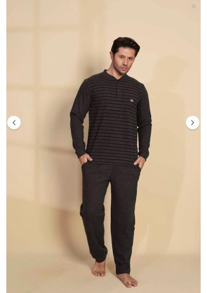 Erkek Selanik Kumaş Uzun Kollu Pijama Takımı 3300 modelleri
