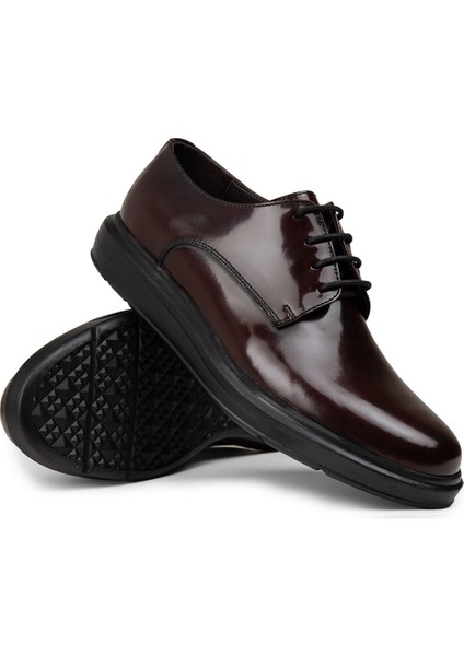 Erkek Bordo Hakiki Deri Günlük Comfort Ayakkabı - 01932MBRDP01 modelleri