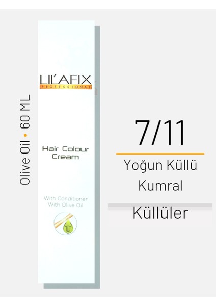 Saç Boyası No 7/11 Yoğun Küllü Kumral 60ML