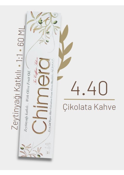Yarı Bitkisel Saç Boyası No 4.40 - Çikolata Kahve 60ML