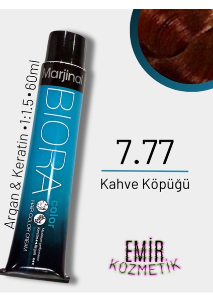 Biora Saç Boyası - 7.77 Kahve Köpüğü