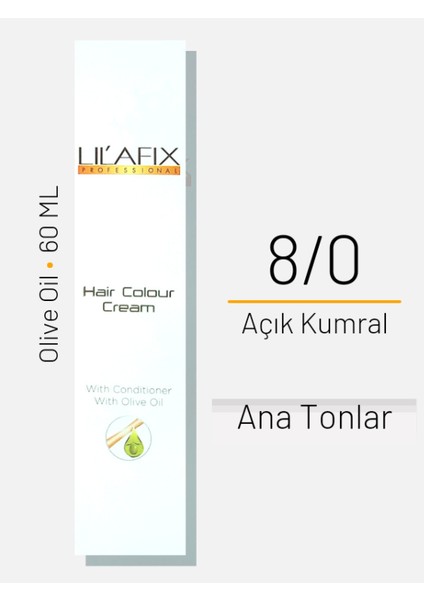 Saç Boyası No 8/0 Açık Kumral 60ML