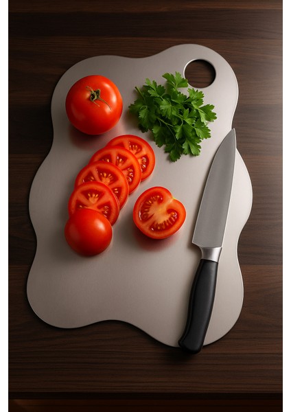 304 Kalite Antibakteriyel Paslanmaz Çelik Bulut Şeklinde Kesme Tahtası fırsatları