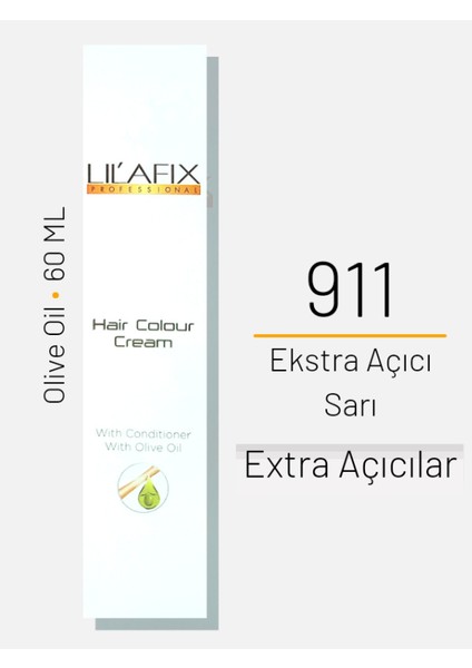 Saç Boyası No 911 Ekstra Açıcı Sarı 60ML